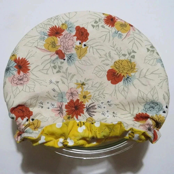 Kitchenaid Bowl Cover, Bees and Floral Reversible Mixer Cover - Picture 7 of 7